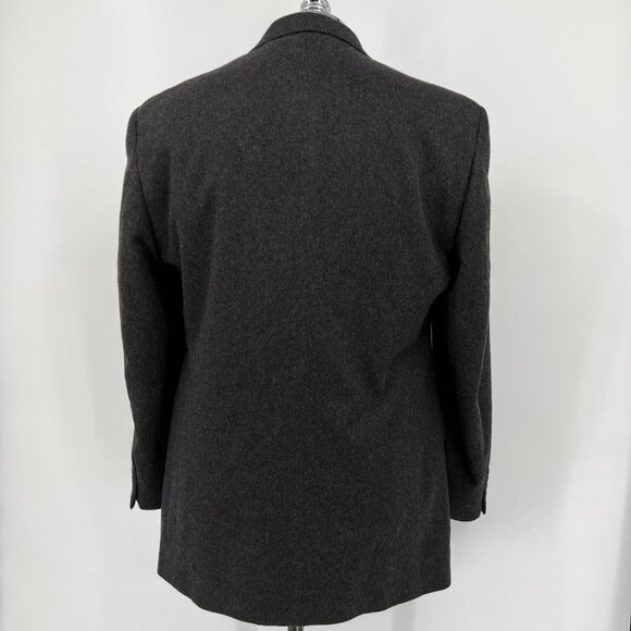 Bill Blass 100% Cashmere Single Breasted Unvented Blazer Jacket Size 41 Regular - Picture 2 of 7